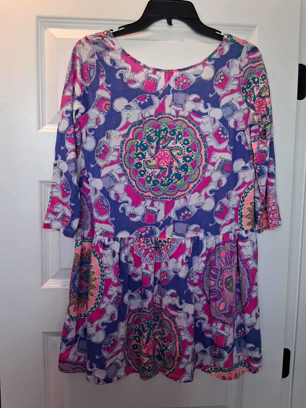 Lilly Pulitizer Girls' Vibrant Purple & Pink Medallion Print Dress